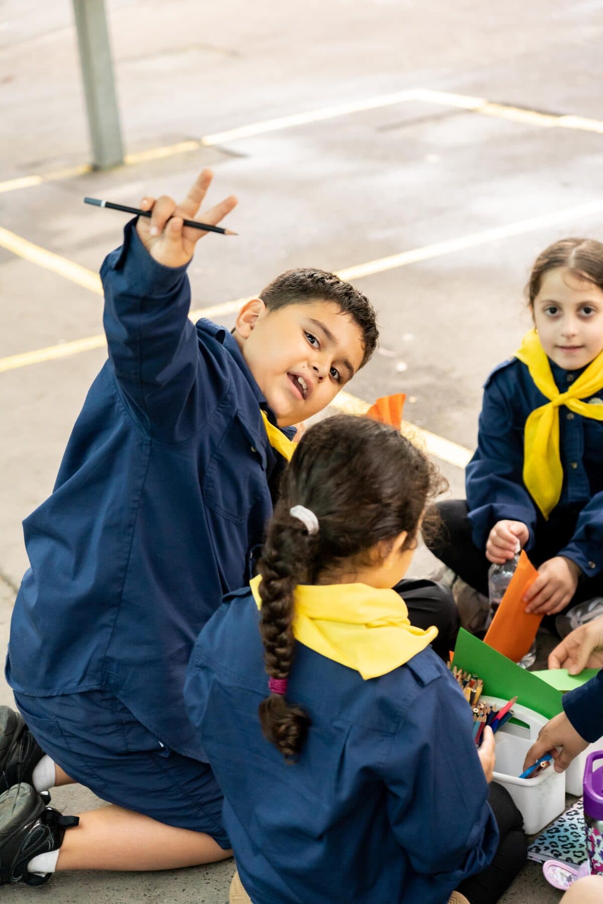 MSA Youth members during an outdoor activity session